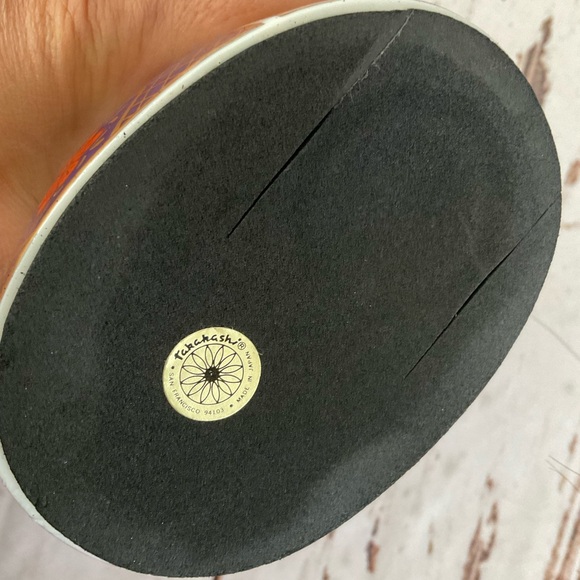 VINTAGE TAKAHASHI WHITE GOLD BLUE RED RABBIT - Picture 4 of 6